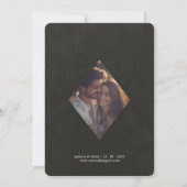 Rode Lelie Nederlandse Master Schilderij Bruiloft Kaart (Achterkant)