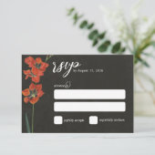 Rode Lelie Nederlandse Master Schilderij RSVP Kaartje (Staand voorkant)