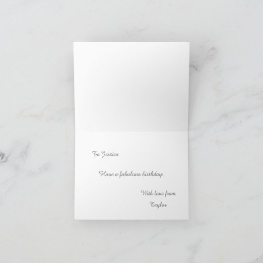 Rode Lelies  Verjaardag Kaart (Binnen)