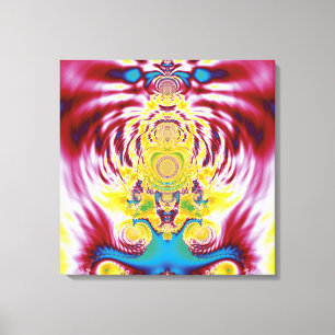 Rode lente canvas afdruk