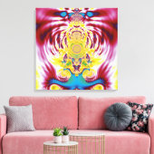 Rode lente canvas afdruk (Insitu (Woonkamer))