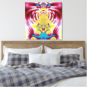 Rode lente canvas afdruk (Insitu (Slaapkamer))