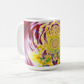 Rode lente koffiemok (Voorkant links)