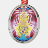 Rode Lente Metalen Ornament (Links)