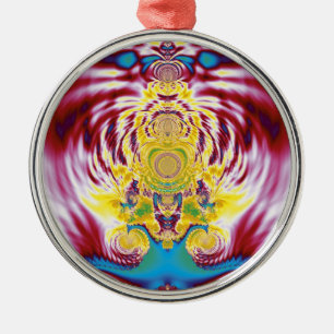 Rode Lente Metalen Ornament