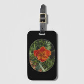 rode lentebloem bagagelabel (Voorkant (verticaal))