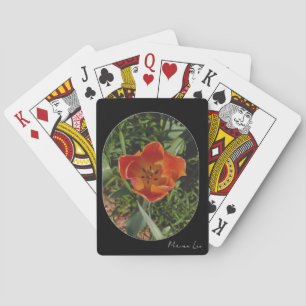 rode lentebloem pokerkaarten