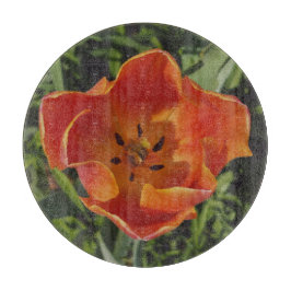 rode lentebloem snijplank