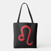 Rode LEO Sterrenbeeld Juli Augustus Verjaardag Ast Tote Bag (Achterkant)