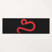 Rode LEO Sterrenbeeld Juli Augustus Verjaardag Ast Yogamat (Voorkant (horizontaal))