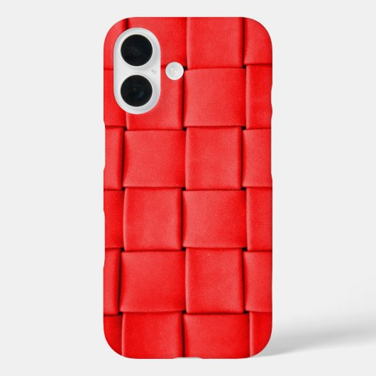 rode leren weefsel achtergrond Case-Mate iPhone case (Achterkant)