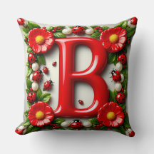 🐞 Rode Letter B Naambord Lieveheersbeestjes Klapr