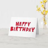 Rode letter Dag Verjaardag Wens Gelukkige Verjaard Kaart (Gele Bloem)