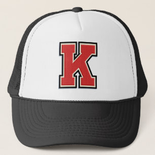 Rode letter "K" Trucker Pet