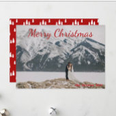 Rode Lettering Kerst Kaart