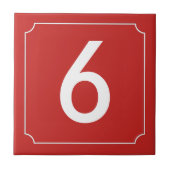 Rode letters of letters tegeltje (Voorkant)