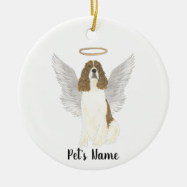 Rode Lever Witte Engelse Springer Spaniel Sympathi Keramisch Ornament
