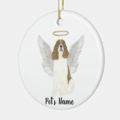 Rode Lever Witte Engelse Springer Spaniel Sympathi Keramisch Ornament (Links)