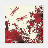 Rode libel magneet (Voorkant)