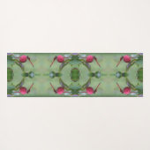 Rode libel op hondenvruchten Abstract Yogamat (Achterkant (horizontaal))