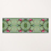 Rode libel op hondenvruchten Abstract Yogamat (Voorkant (horizontaal))