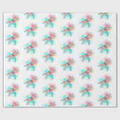 Rode libel op waterverf achtergrond cadeaupapier (Vlak)