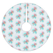 Rode libel op waterverf achtergrond kerstboom rok (Voorkant)