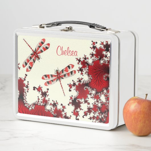 Rode libellen Aangepaste naam Lancering Box (In situ)