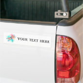 Rode libellen op waterverf achtergrond bumpersticker (Op Truck)