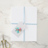 Rode libellen op waterverf achtergrond cadeaulabel (Met Touw)