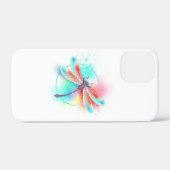 Rode libellen op waterverf achtergrond Case-Mate iPhone case (Achterkant (horizontaal))