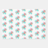 Rode libellen op waterverf achtergrond inpakpapier vel (Voorkant 2)