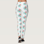 Rode libellen op waterverf achtergrond leggings (Achterkant)