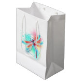 Rode libellen op waterverf achtergrond medium cadeauzakje (Voorkant Gekanteld)