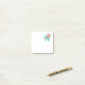 Rode libellen op waterverf achtergrond post-it® notes (Op bureau)