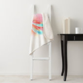 Rode libellen op waterverf achtergrond sherpa deken (In situ)