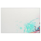 Rode libellen op waterverf achtergrond stof (Fat Quarter)