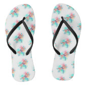 Rode libellen op waterverf achtergrond teenslippers (Voetbed)