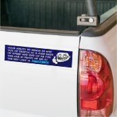 Rode Lichte Bumpersticker (blauw) (Op Truck)