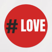 Rode Liefde 2024 Labels (Design 1)