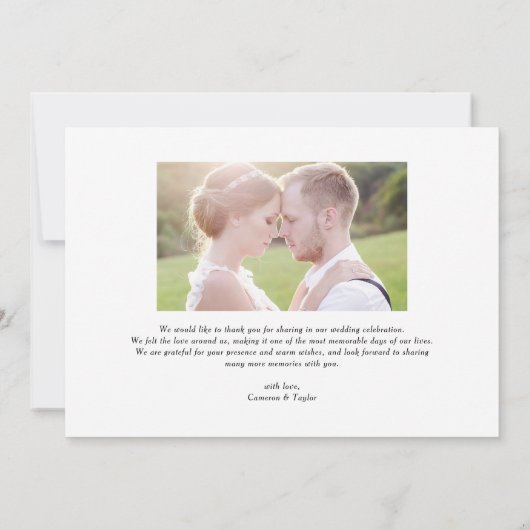 Rode Liefde en Bedankt Retro Fotobruiloft (Achterkant)