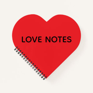Rode liefde hart notitieboek. notitieboek