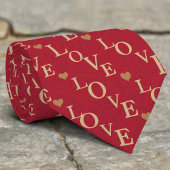 Rode liefde hart patroon Valentijnsdag Modern Stropdas