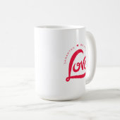 Rode Liefde Hart Valentijnsdag Koffiemok (Voorkant rechts)