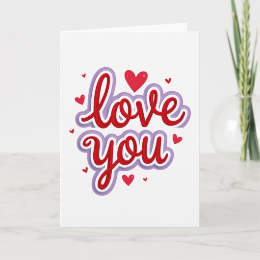 Rode Liefde Kaart (Voorkant)