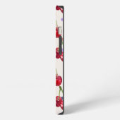 rode liefde kers polka stip vintage gepersonalisee iPhone hoesje (Linkerkant)