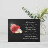 Rode Liefde Roos Plechtige Collectie Kaart (Staand voorkant)