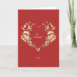 Rode Liefde Valentijnsdag Feestdagen Kaart