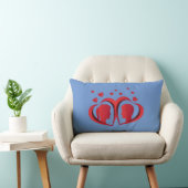 Rode liefdes kussen romantisch woondecor accent (Stoel)