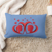Rode liefdes kussen romantisch woondecor accent (Deken)